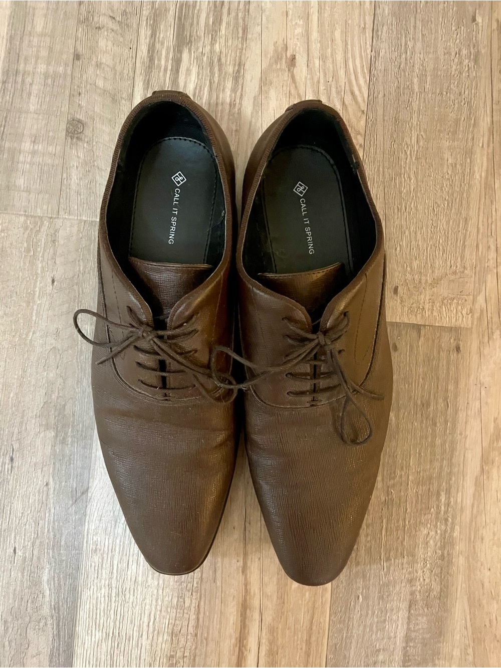 Call It Spring Men's Dark Brown Lace-Up Oxfords